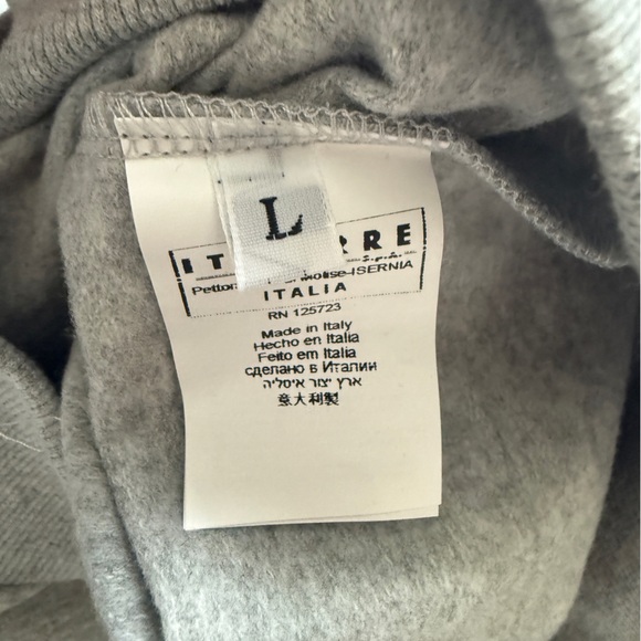 Fiorucci Gray Graphic Men's Sweater Sz L made in Italy - Picture 6 of 6